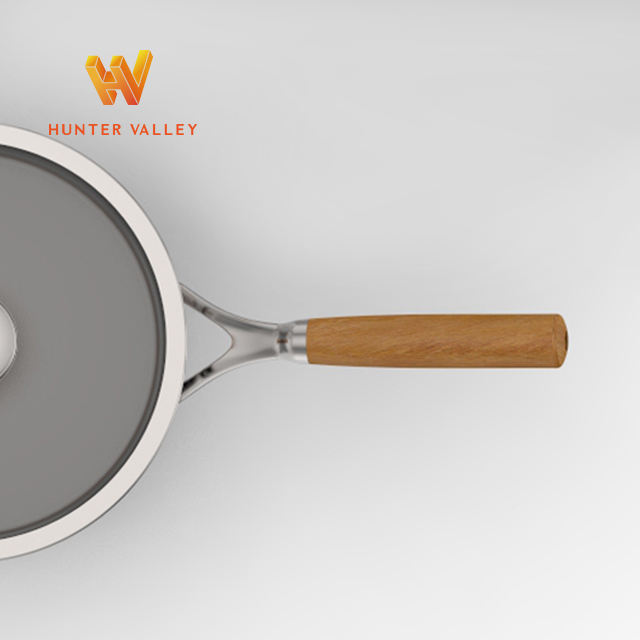 ステンレス鋼アクセサリー鋳造ハンドル木製ハンドルフライパン用ハンドルとノブ鍋や鍋用調理器具