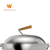 ハンターバレー鋳造調理器具ハードウェアカスタム金属ステンレス鋼カバー耳と木材カバー耳木製ハンドル蓋カバーハンドル