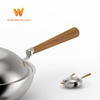 工場直販のステンレス鍋ハンドルと木製ロングハンドル